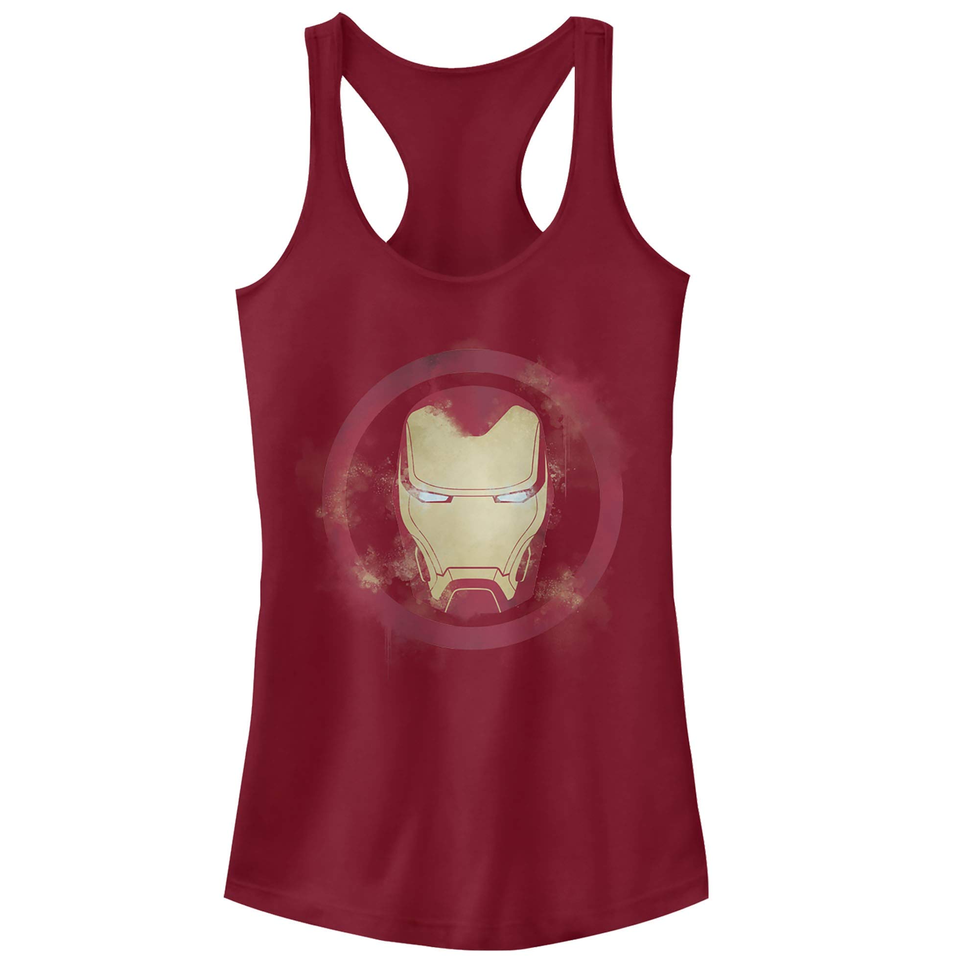 Marvel Iron Man Logo Women's Racerback Tank Top - Superhero Graphic Tee for Cosplay, Gym & Casual Wear | Avengers Fan Gift