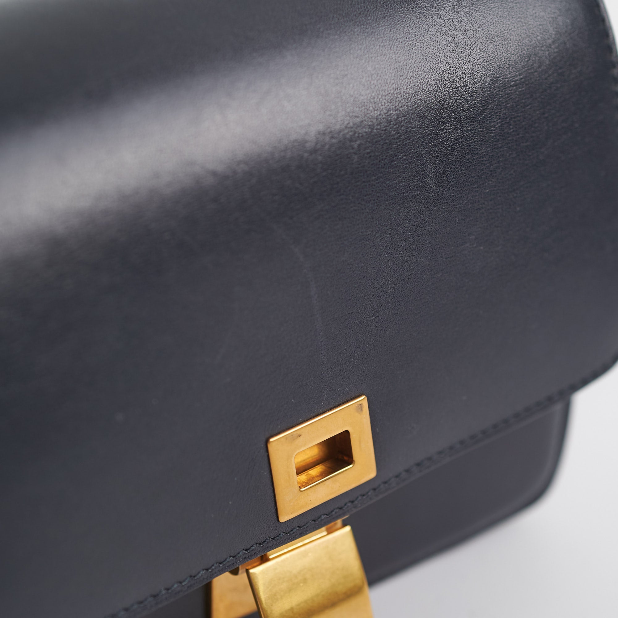 Celine Small Box Bag in Navy Blue - Luxury Crossbody Handbag for Women, Perfect for Work, Travel & Everyday Use