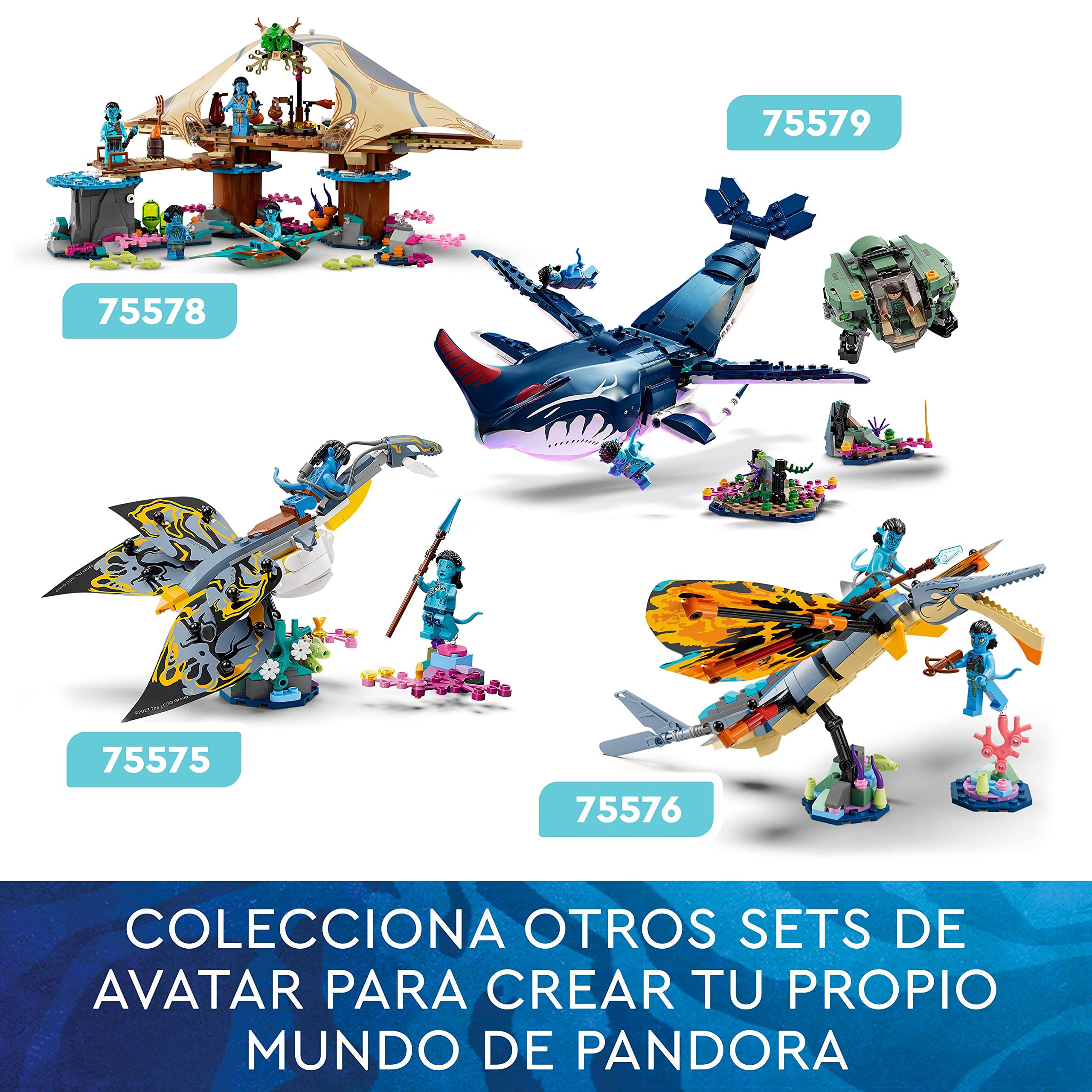 LEGO Avatar The Way of Water Ilu Discovery Building Set 75575 - Constructible Underwater Creature Toy for Kids Ages 8+, Perfect Gift for Movie Fans - Explore Pandora's Ocean Adventures