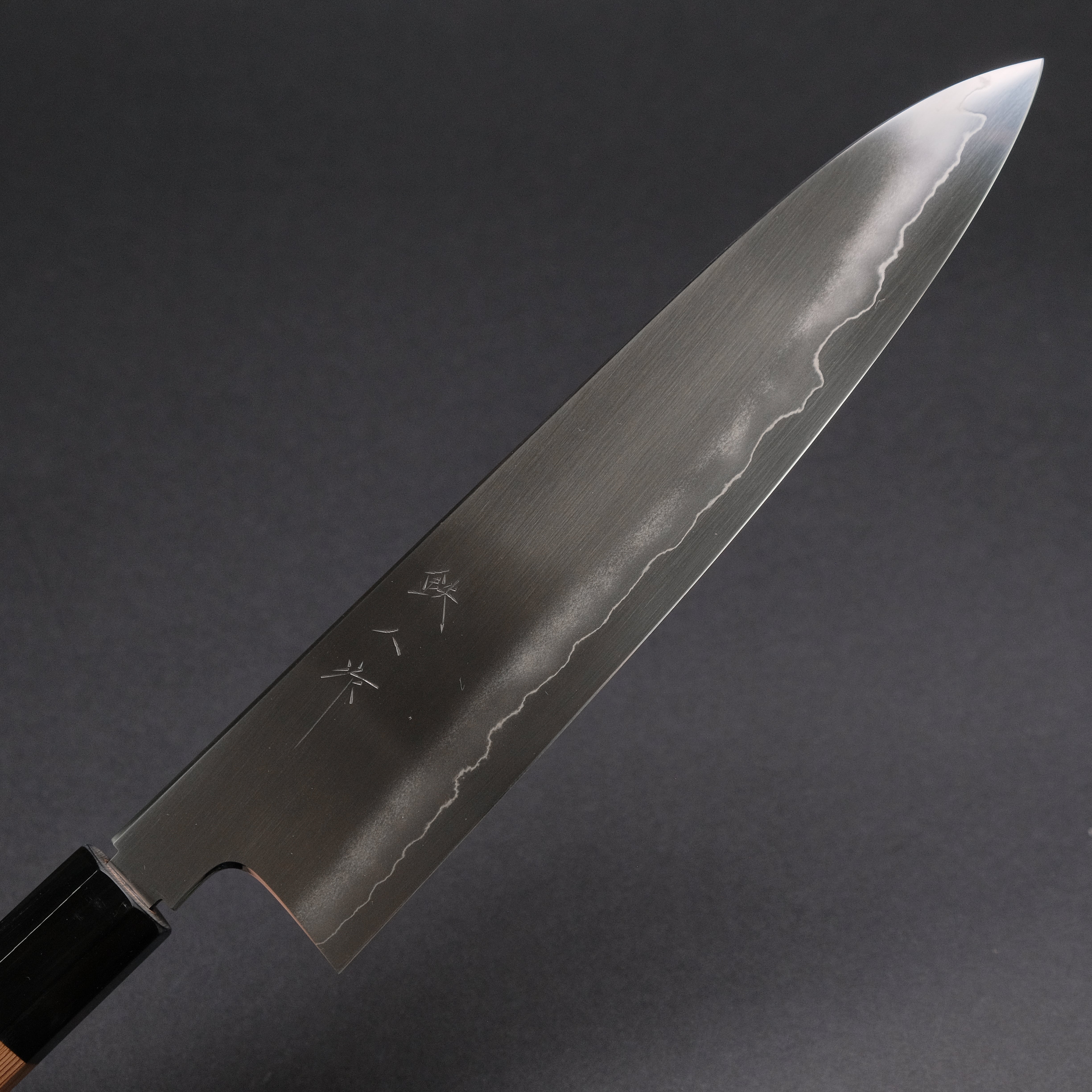 Premium Tetsujin Silver #3 Ukiba Gyuto 240mm Japanese Chef Knife with Yakusugi Cedar Handle - Perfect for Sushi, Meat Cutting & Professional Kitchen Use