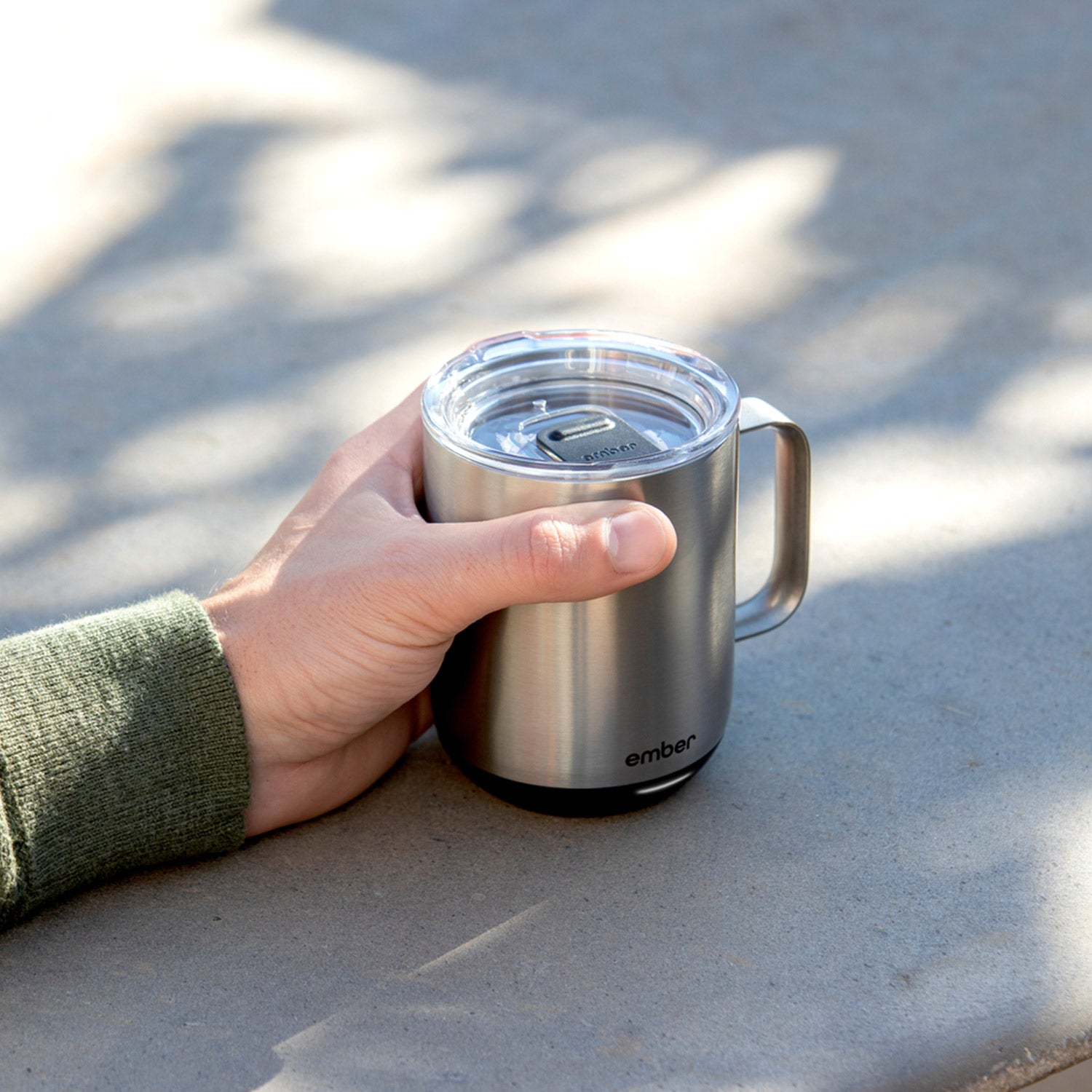Ember Temperature Control Smart Mug 14 oz with Sliding Lid - Perfect for Coffee, Tea & Hot Drinks at Home, Office or Travel