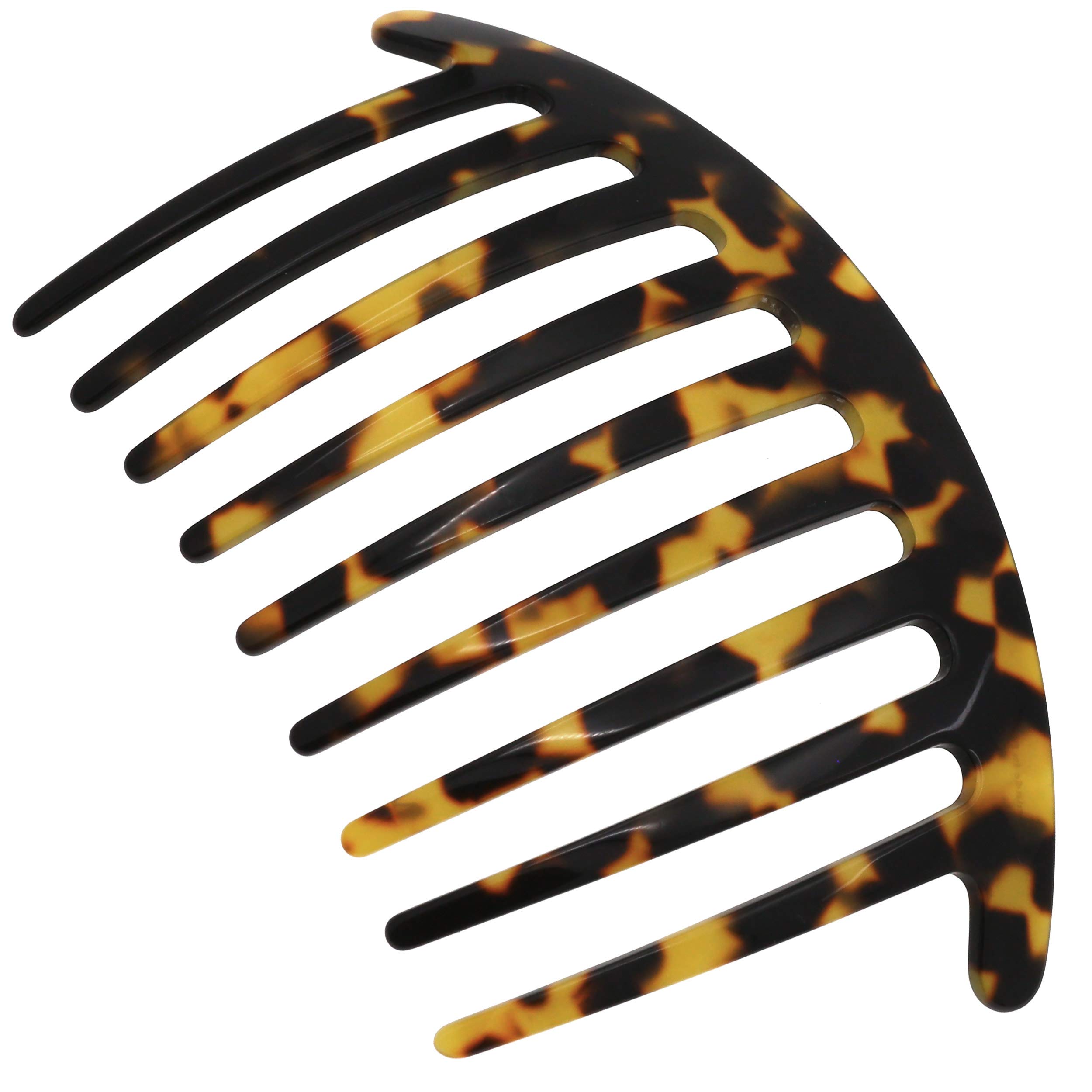 Camila Paris CP3159 French Handmade Side Comb - Rounded Hair Clip for Women | Strong Hold Hair Accessories for Bun, Chignon & Updo Styles | Made in France | Perfect for Weddings, Prom & Formal Events