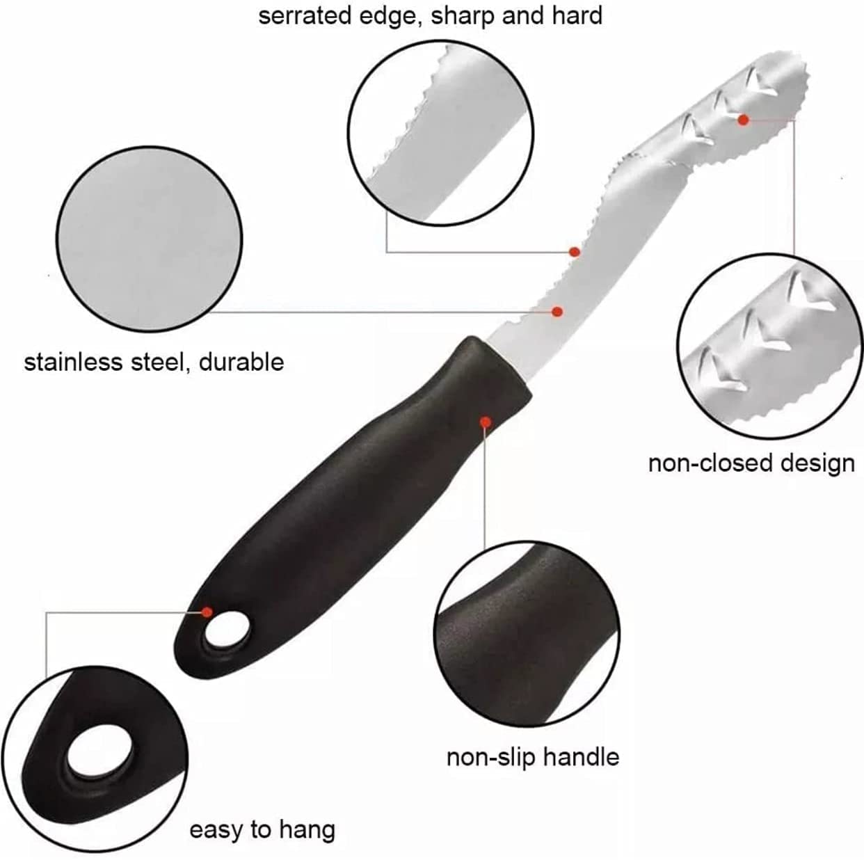 Premium Stainless Steel Pepper Corer & Tomato Huller - Durable Kitchen Tool for Easy Peeling & Coring - Perfect for Cooking, Canning, and Meal Prep