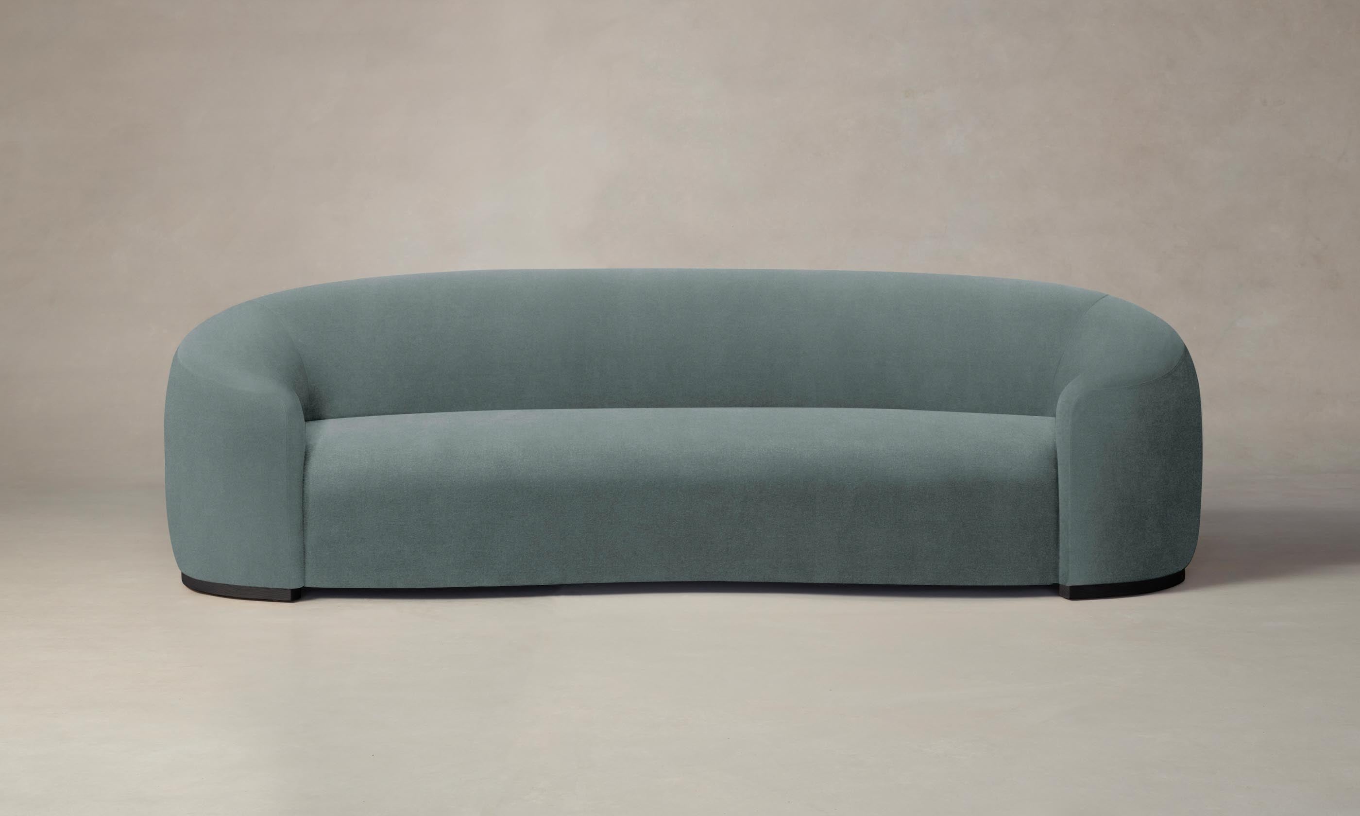 Chelsea Sofa - Performance Velvet Seafoam Green Upholstered Modern Living Room Couch for Small Spaces & Apartments