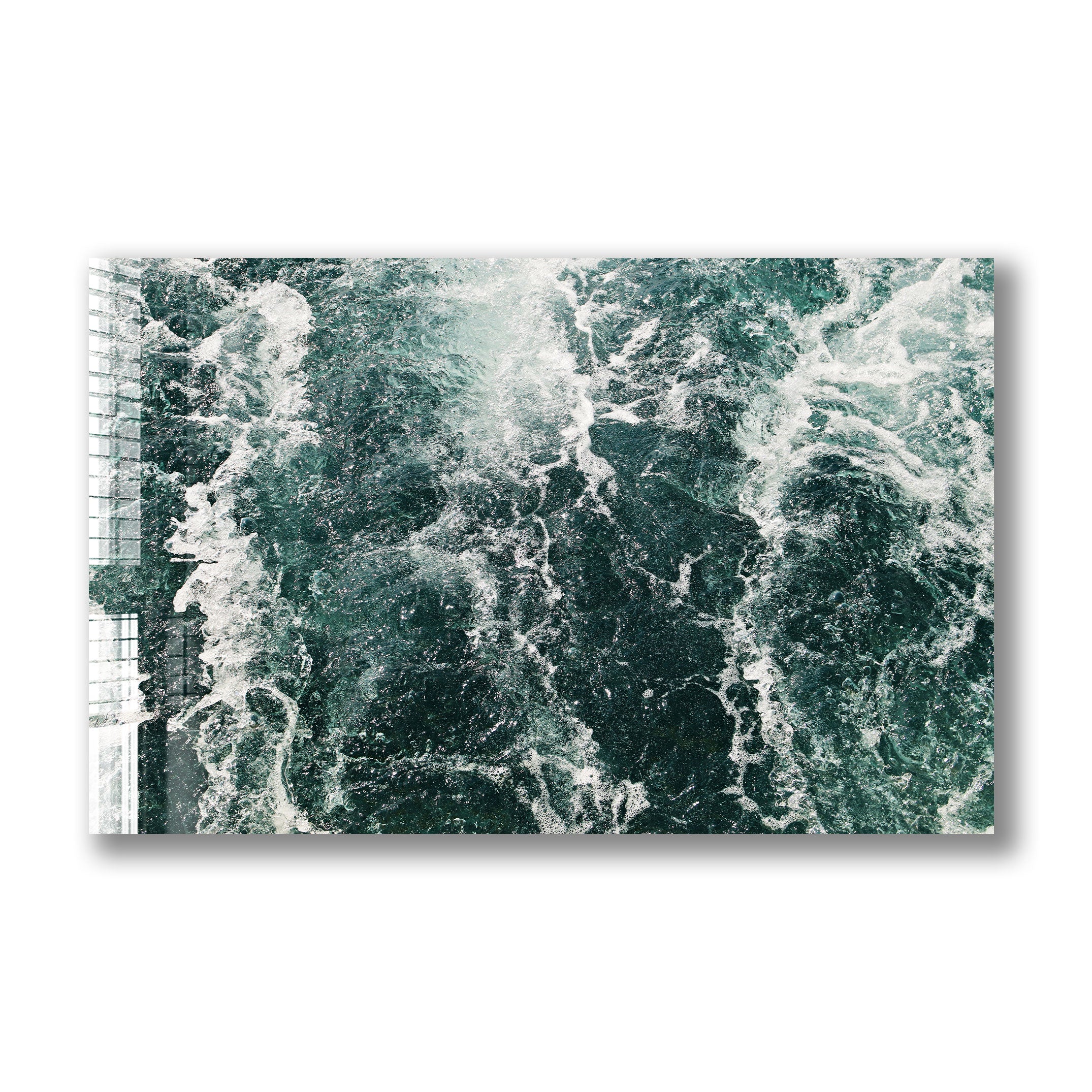 Green Waves II - Premium Eco-Friendly Home Decor for Modern Living Rooms & Bedrooms