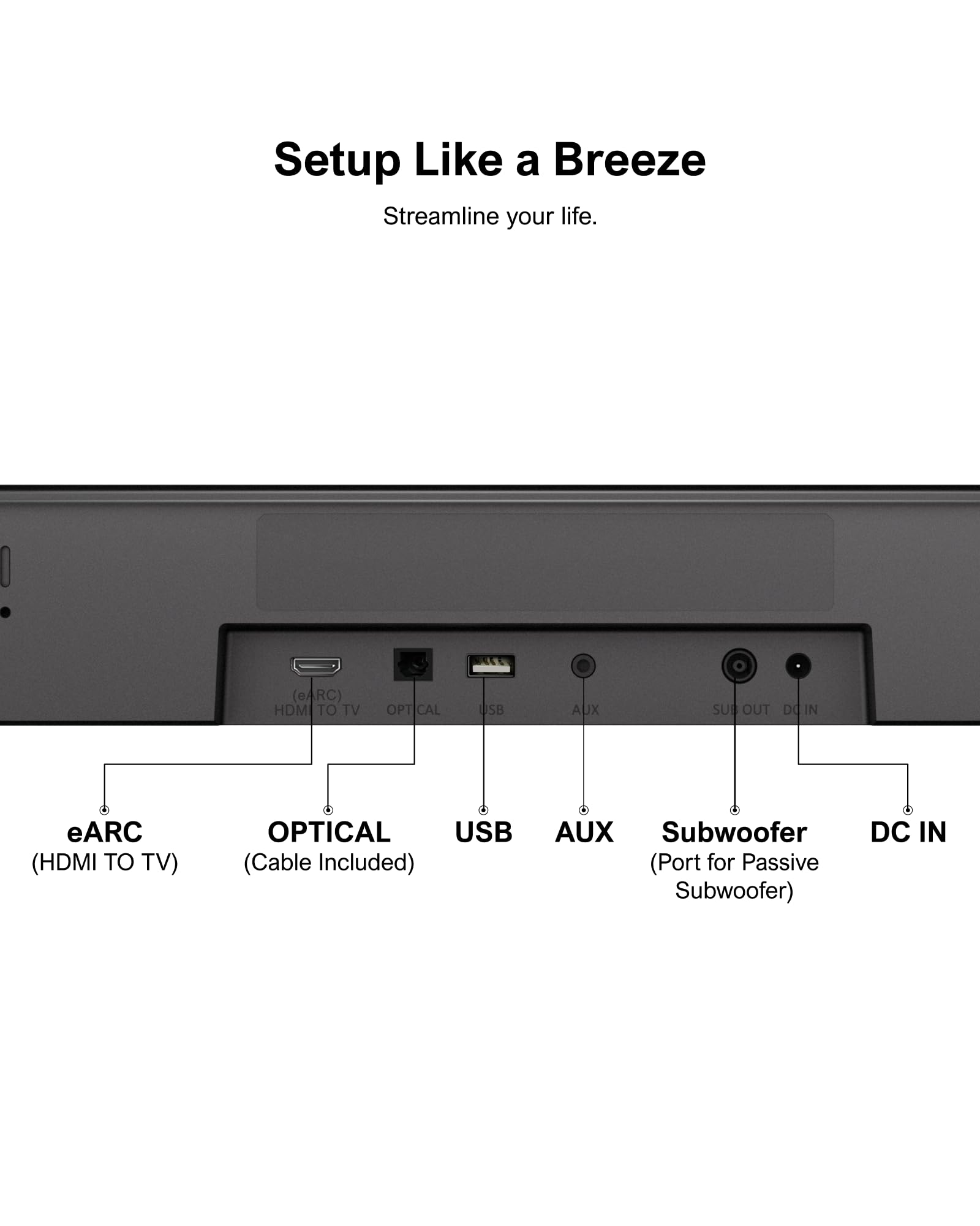 ULTIMEA Aura A50 Pro 5.1ch Dolby Atmos Soundbar with Wireless Subwoofer & Surround Speakers - HDMI eARC/Optical/AUX/BT Connectivity for Home Theater & TV Audio | Perfect for Movie Nights, Gaming & Music Streaming