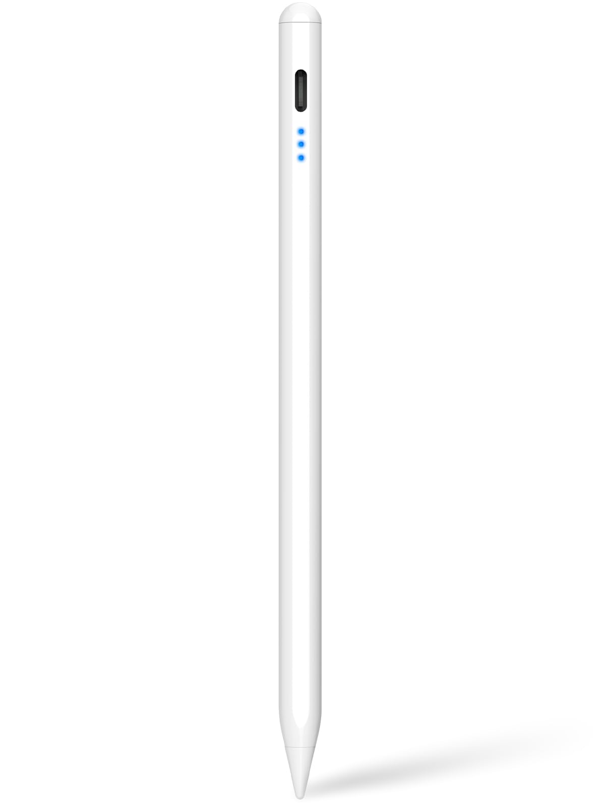 Premium Stylus Pen for iPad 2018-2024 - Fast Charging Digital Pencil Compatible with iPad Pro/Air/Mini - Tilt Sensitivity, Palm Rejection & Magnetic Attachment for Professional Drawing, Note Taking & Office Work - Perfect for Artists, Students & Business Professionals (White)