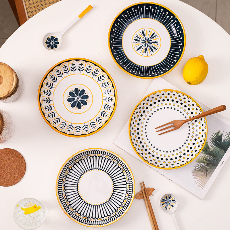 50% Off Clearance Sale - Reusable Printed Bowls & Dishes Set for Home Dining, Party Serving, and Kitchen Decor