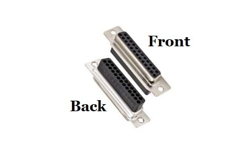 Premium DB25 Female Crimp Kit - No Ear, Full Profile, Deluxe Metal Hood Connector for Industrial Equipment & Network Cables (Great for Server Racks, Data Centers & Audio/Video Installations)