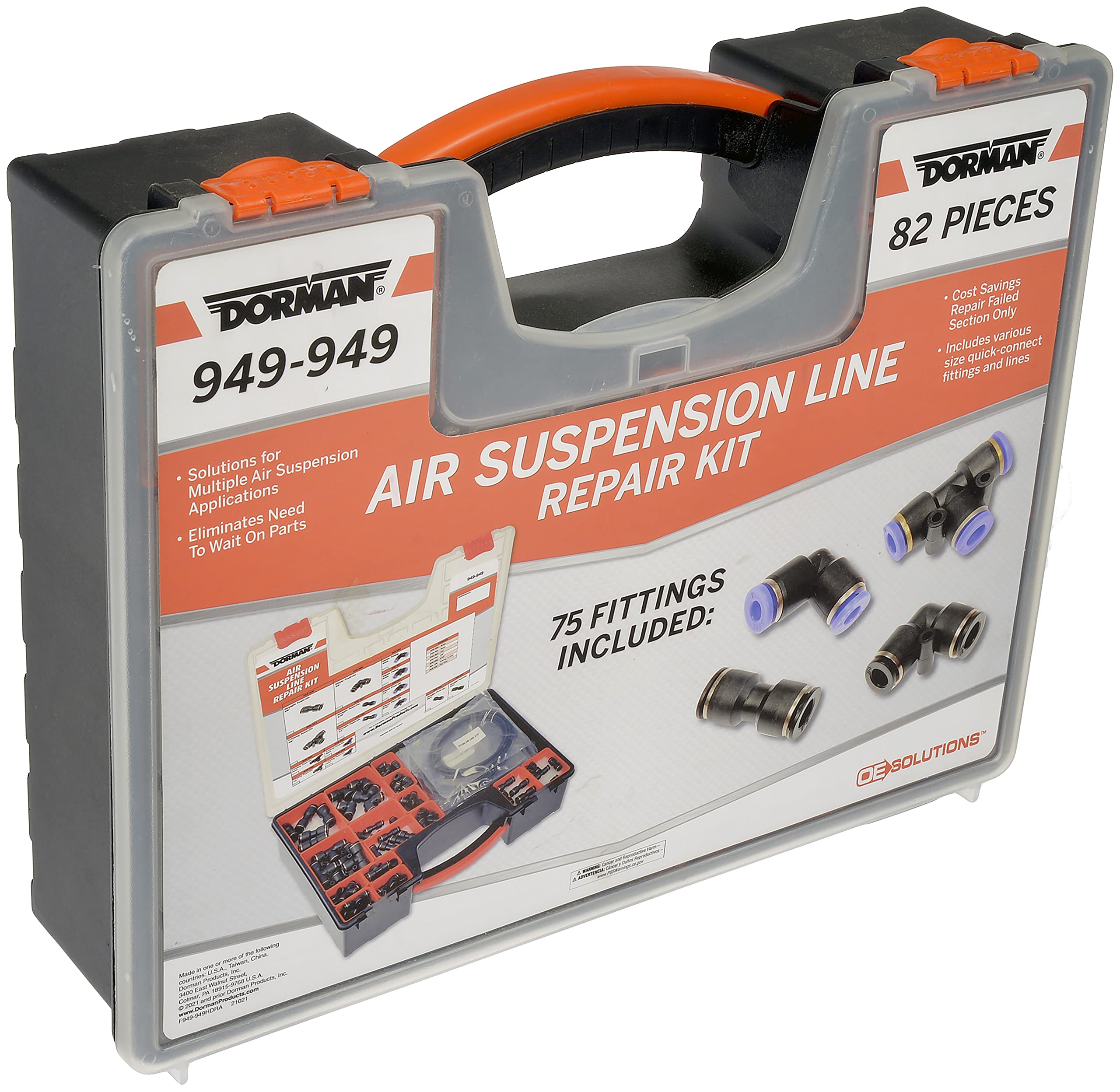 Dorman 949-949 Universal Air Suspension Compressor Line Repair Kit - Compatible with Most Vehicles - Perfect for Off-Roading, Towing & Heavy-Duty Use