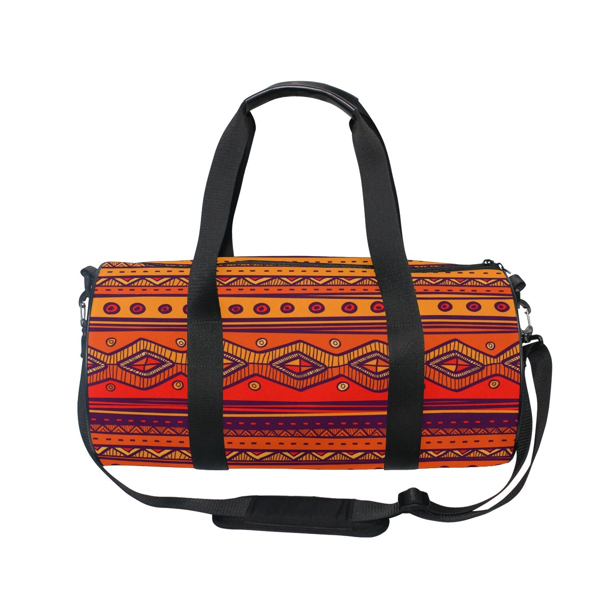 African Tribal Print Travel Duffel Bag - Gym & Sports Shoulder Bag for Fitness, Workout & Travel | Durable & Stylish for Gym, Yoga, Hiking & Weekend Getaways