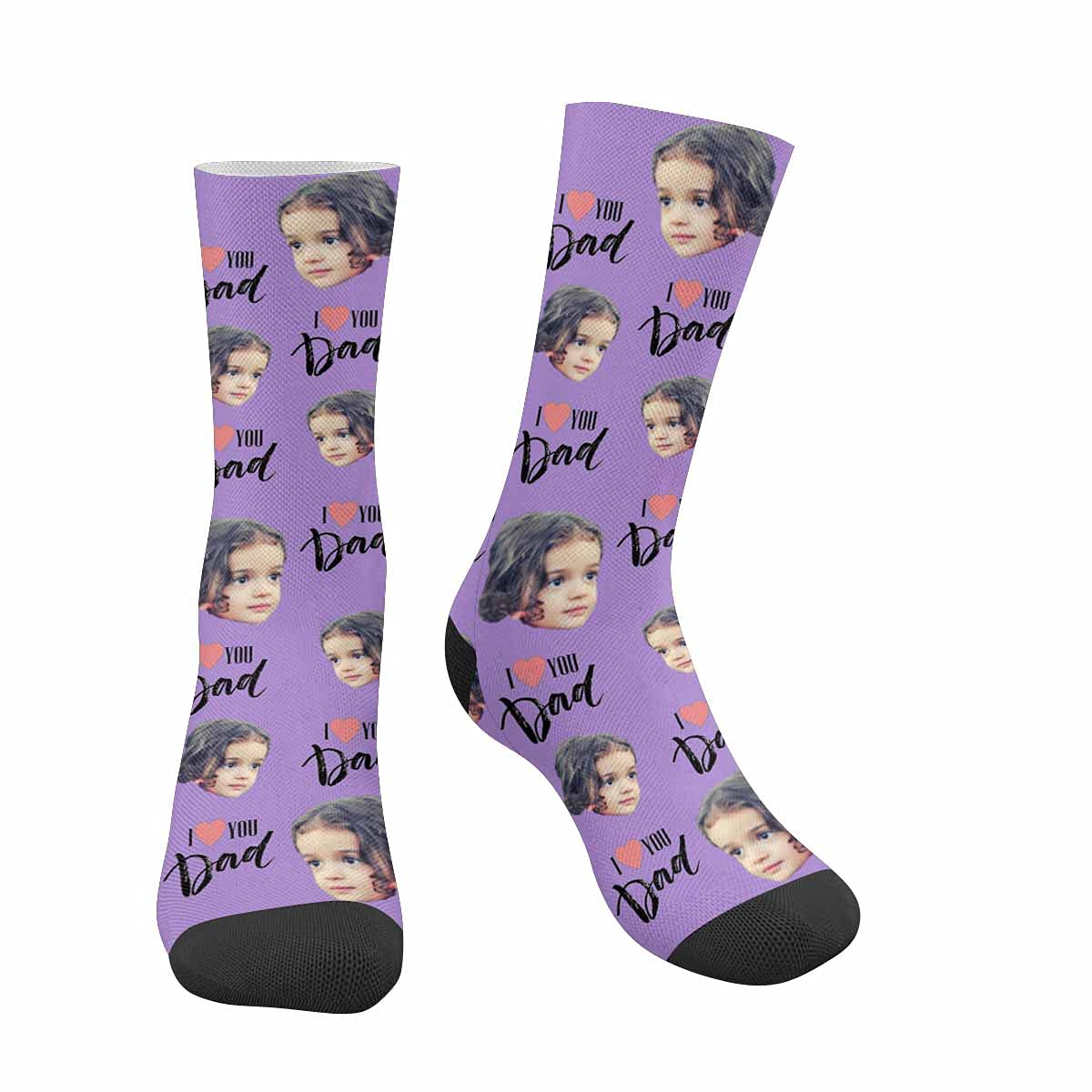 Custom Printed High Crew Socks - Personalized 