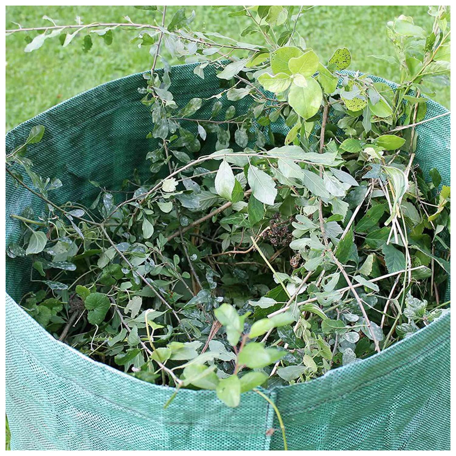 **Foldable Reusable Leaf Sack - Lightweight Trash Can for Garden Waste Collection | Outdoor Compost Storage Bag | Perfect for Yard Cleanup, Composting & Gardening**
