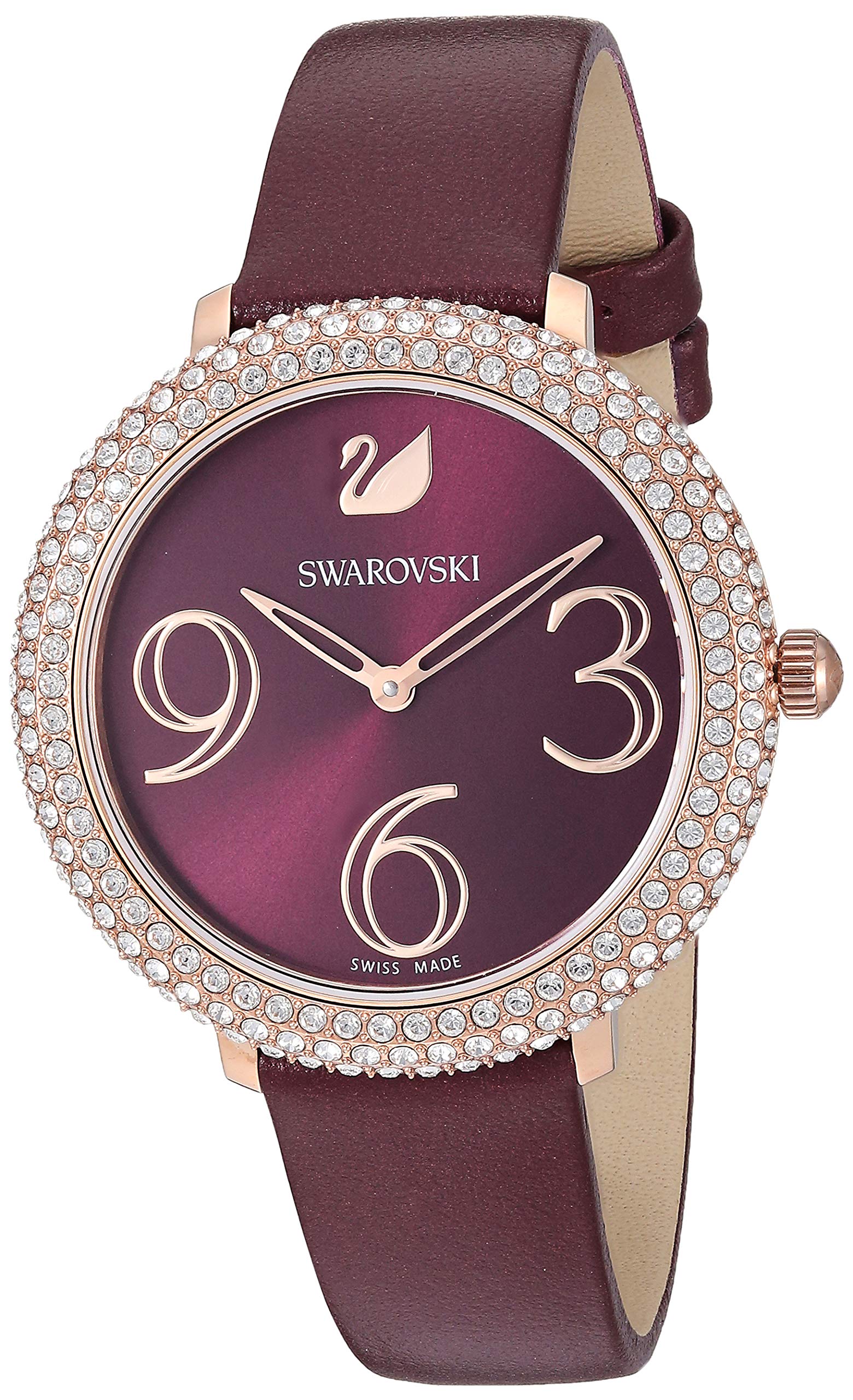 Swarovski Frost Watch with Genuine Crystals - Adjustable One Size Fits All - Elegant Gift for Women, Perfect for Parties, Weddings & Special Occasions