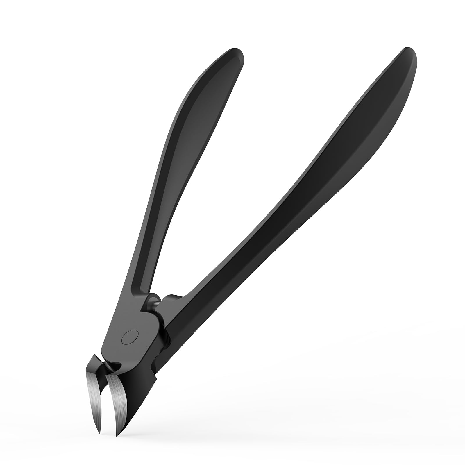 BEZOX Professional Stainless Steel Toenail Clippers for Thick Nails - Heavy Duty Spring Design for Seniors & Adults, Precision Nail Clipper for Men & Women (Black) - Perfect for Pedicures, Home Grooming & Travel Essentials