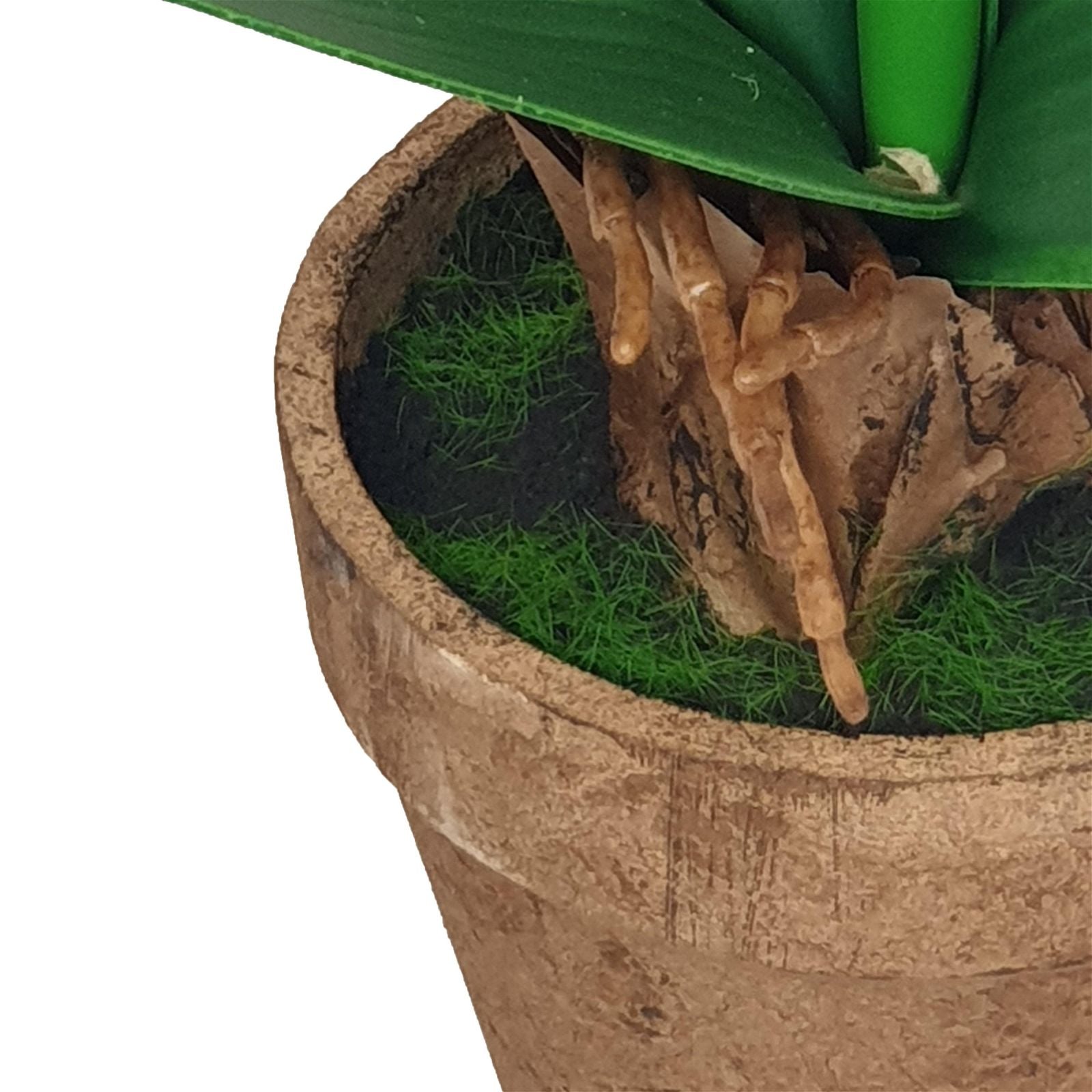 40cm Peach Flower Artificial Plant by Criterion - Perfect for Home Decor, Office, Wedding Centerpieces & Indoor Greenery