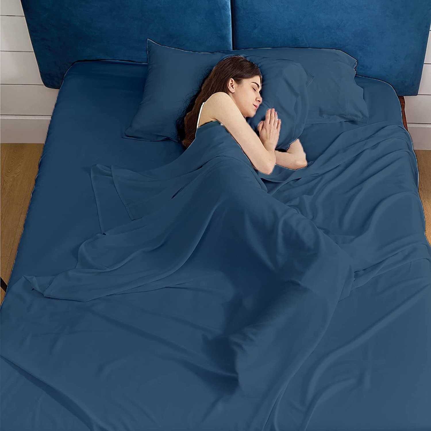 Luxury 4-Piece Queen Size Sheet Set - 100% Egyptian Cotton, Soft & Breathable Bed Sheets with 16-18