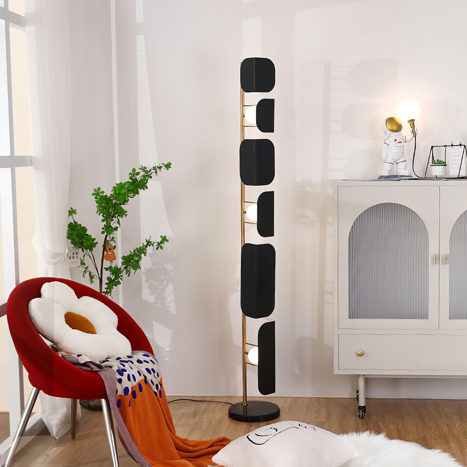 Modern Leagan Floor Lamp with Adjustable Brightness - Stylish Standing Light for Living Room, Bedroom & Office - Energy Efficient LED Reading Lamp for Home Decor