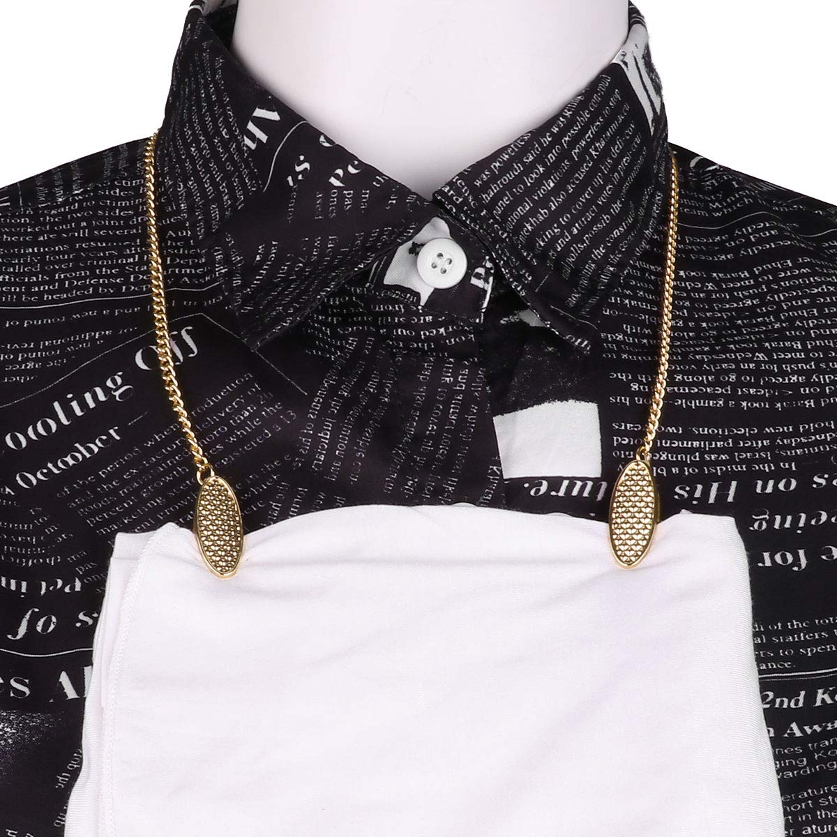 Durable Metallic Napkin Chain Bib Holder - Gold Alloy Napkin Clip for Table Setting, Party Decor, and Formal Dining Accessories