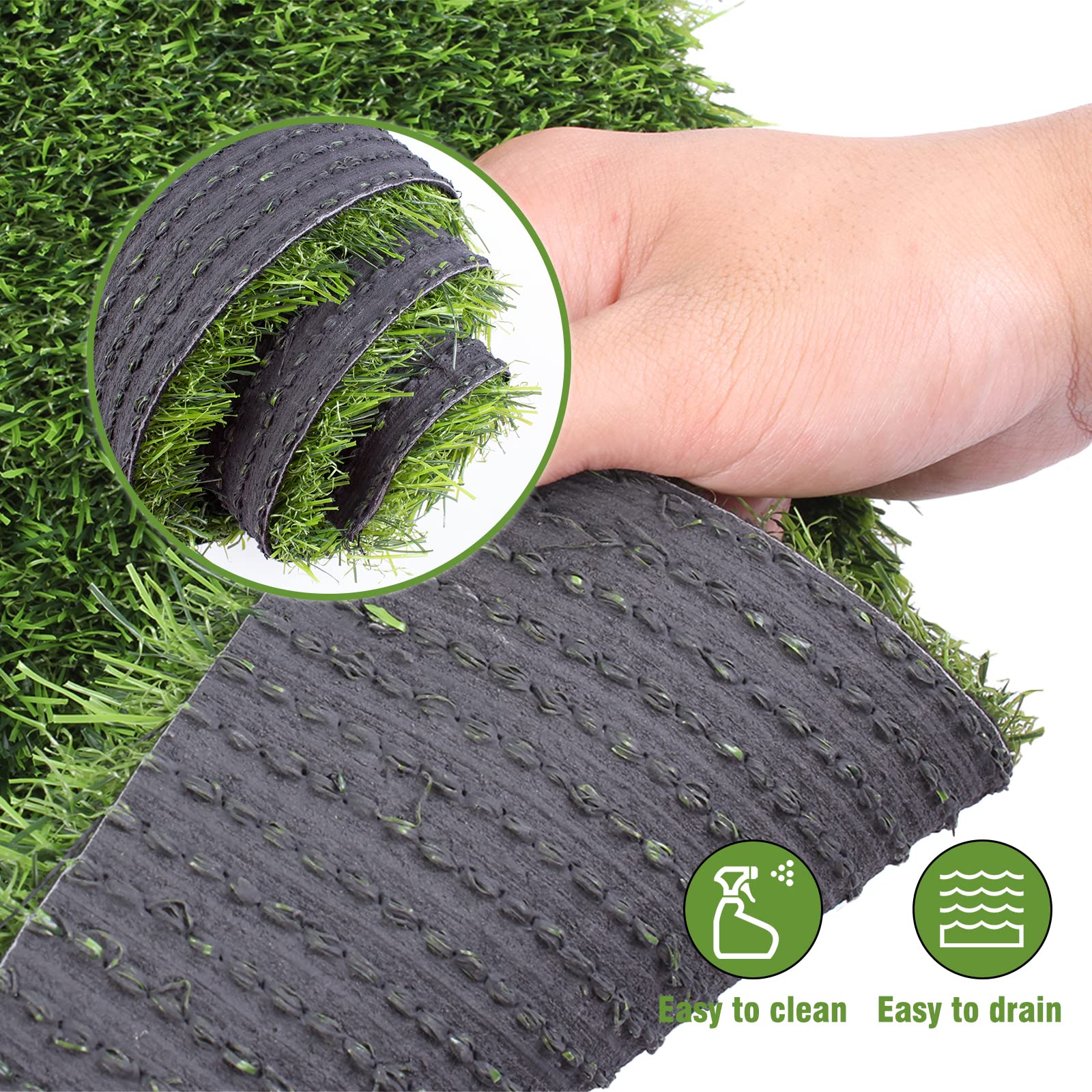 Kesfey 12x108 Inch Artificial Grass Table Runner - Green Synthetic Fake Grass Carpet Rug for Christmas Table Decor, Golf Party, Baby Shower - Durable Thick Tabletop Decor for Home, Events & Outdoor Gatherings