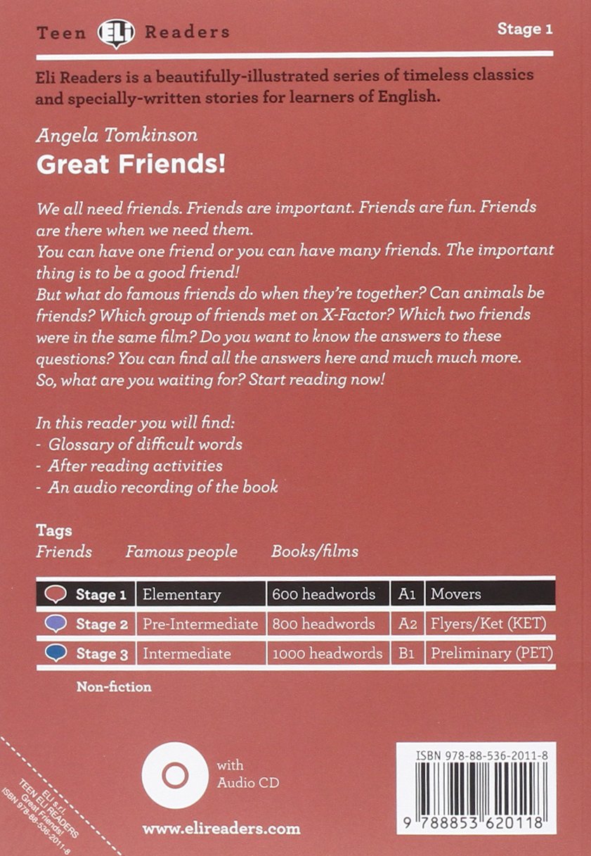 Teen Eli Readers - English: Great Friends + CD | Engaging ESL Learning for Teens | Perfect for Classroom & Home Study