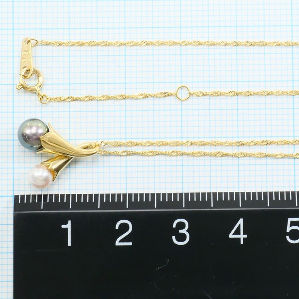 18K Yellow Gold Pearl Necklace for Women - Elegant Luxury Jewelry Gift for Wedding, Anniversary & Special Occasions