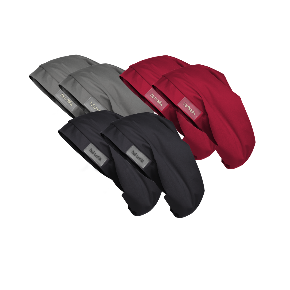 Hairbrella Lite XL Gifting Bundle - 5 Pack with 1 Free Bonus - Waterproof Hair Protection Umbrella for Women - Perfect for Rainy Days, Outdoor Events & Travel Accessories