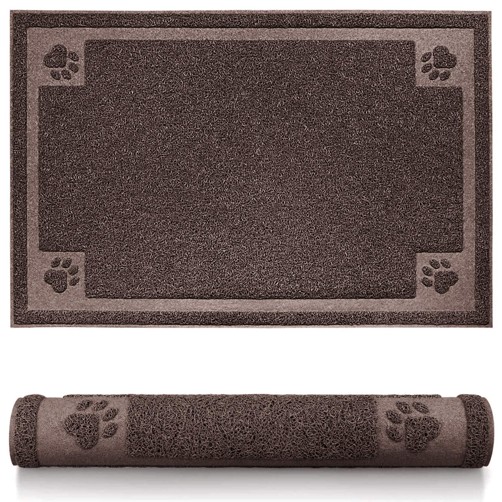 SHUNAI 24x16 Inch Waterproof Pet Feeding Mat for Dogs & Cats - Non-Slip Dog Bowl Mat for Food & Water, Easy Clean Durable Placemat - Perfect for Kitchen, Floor & Travel Use