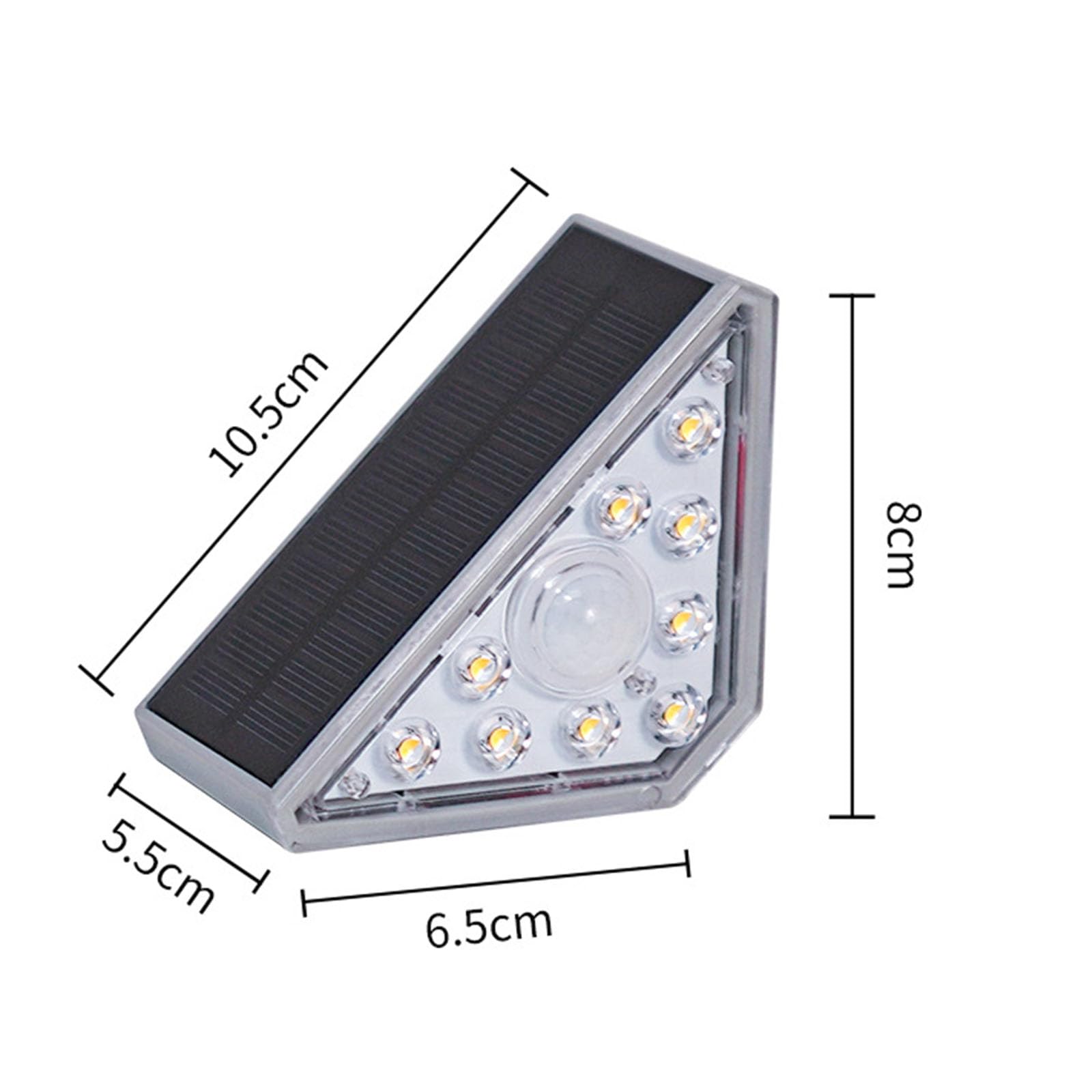 Solar Powered LED Outdoor Step Lights - Waterproof Deck & Stair Lights for Patio, Yard, Porch, Front Door (2 Pack) | Enhance Curb Appeal & Nighttime Safety