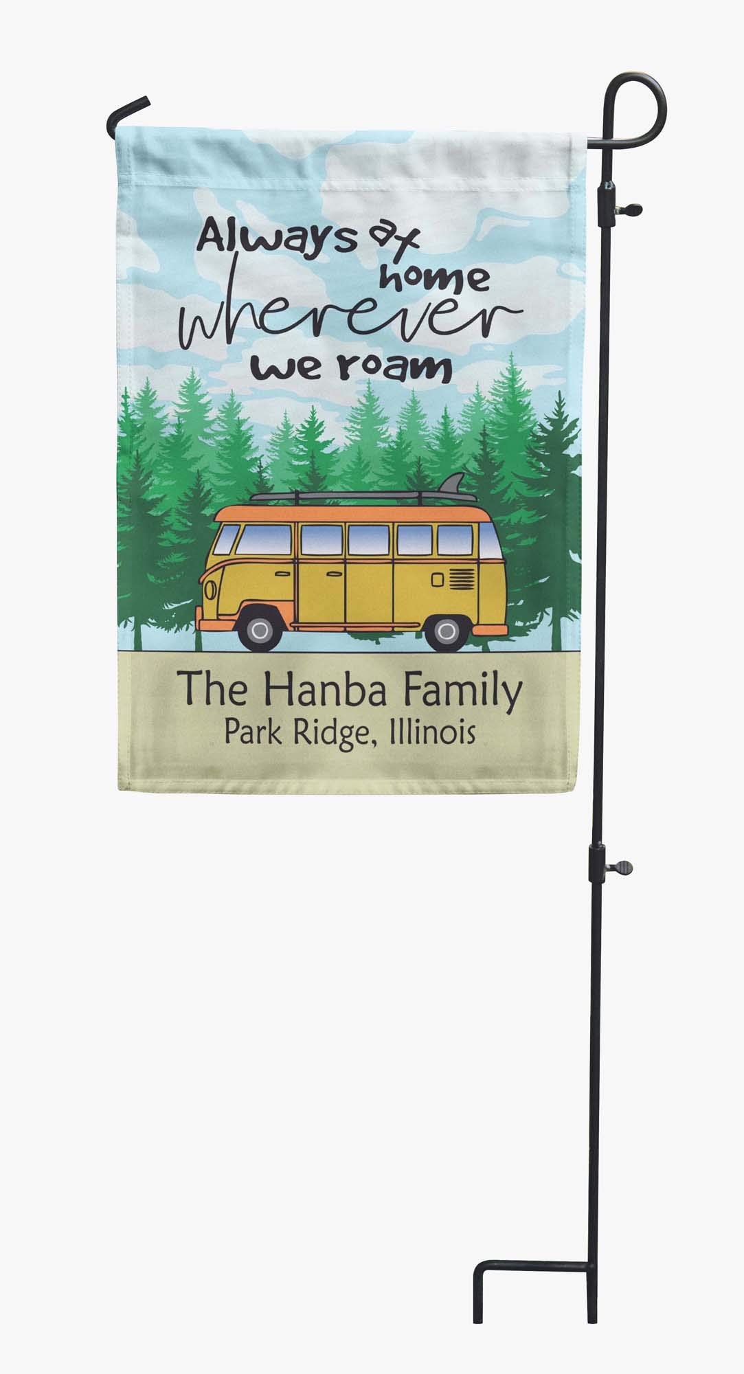 Double Sided Camping Flag 12.5x18