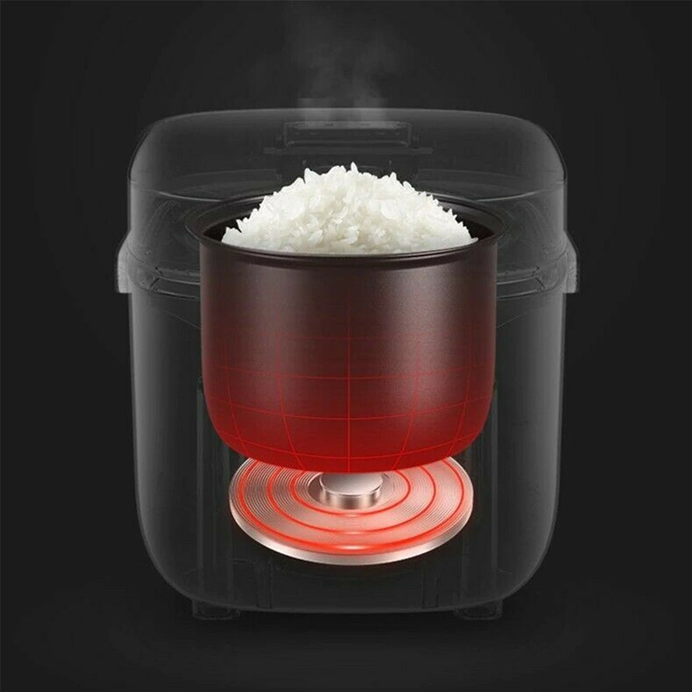 1.2L Portable Electric Rice Cooker - Mini Small 3-Cup Capacity for 1-2 People | Perfect for Dorm, Office, Travel & Small Kitchen Use
