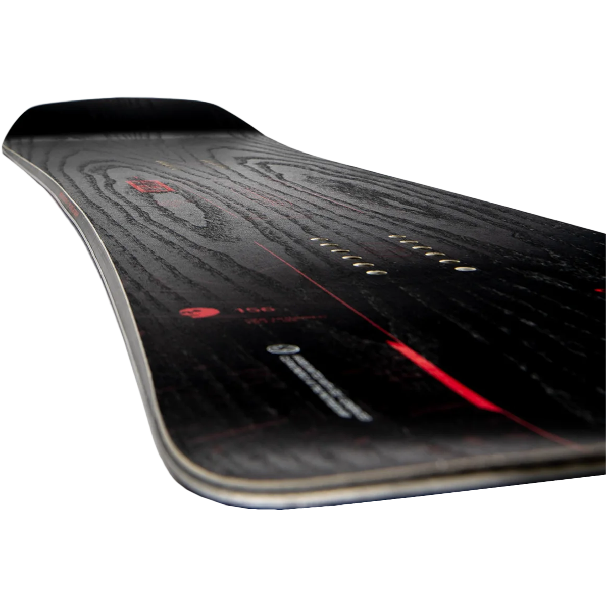 Black Snowboard of Death - High-Performance Freeride Snowboard for Extreme Powder & Backcountry Riding | Perfect for Adventurous Skiers & Snowboarders