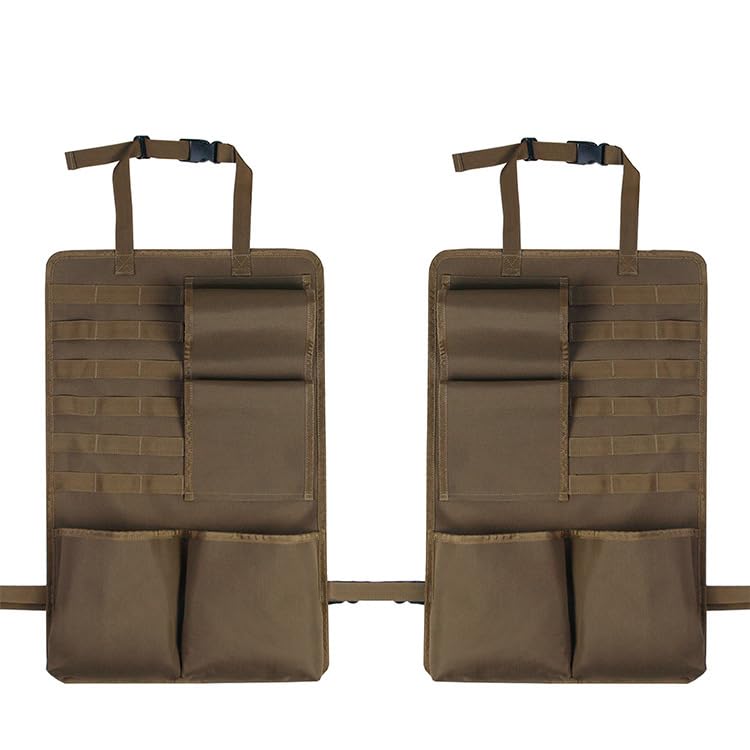 2 Pack Tactical Car Gun Rack - Vehicle Seat Back Rifle Holder for Hunting Gear Storage | Perfect for Truck, SUV & Off-Road Vehicle Organization