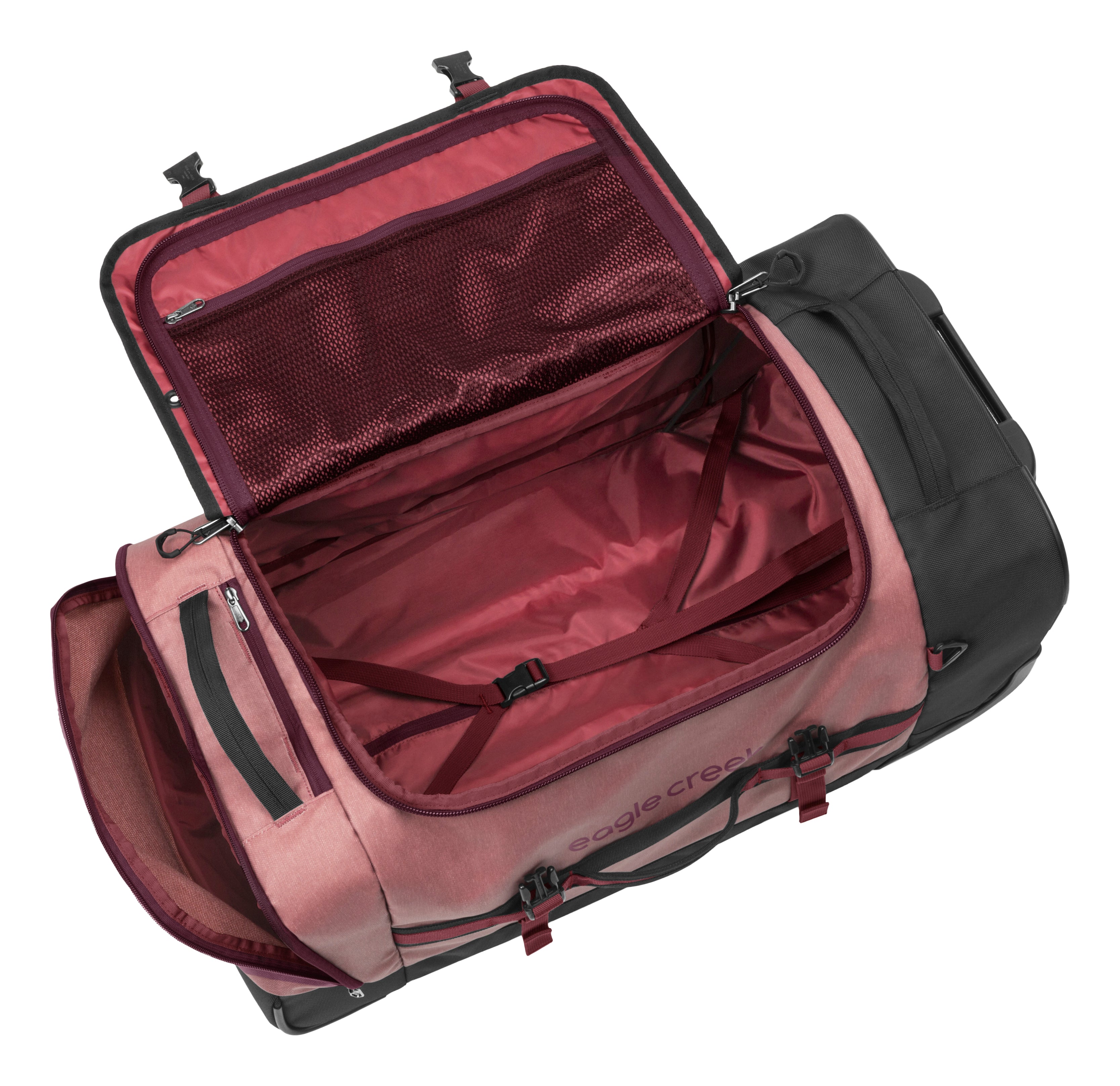 Eagle Creek Cargo Hauler XT Wheeled Duffel Bag 90L/29 Inch Large Travel Duffel with Wheels - Earth Red for Adventure Travel, Camping & Airplane Luggage