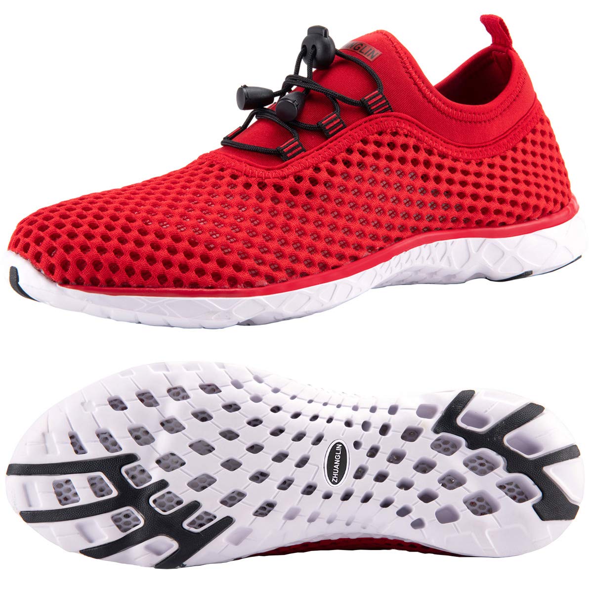 Men's Quick Drying Aqua Water Shoes - Lightweight Swim Shoes for Beach, Pool & Water Sports | Non-Slip Barefoot Sneakers for Kayaking, Surfing & Outdoor Activities