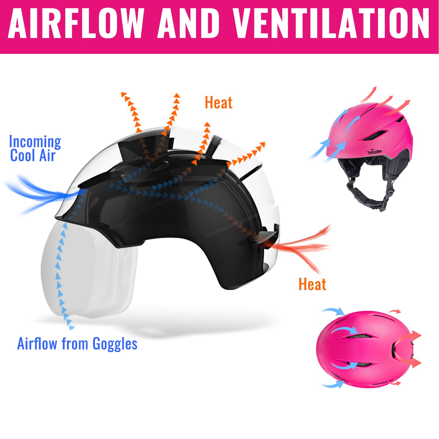 Best Ski & Snowboard Helmet for Men, Women & Youth - Lightweight ASTM Certified Snow Sports Helmet with Audio Compatibility - Perfect for Skiing, Snowboarding & Winter Sports Adventures
