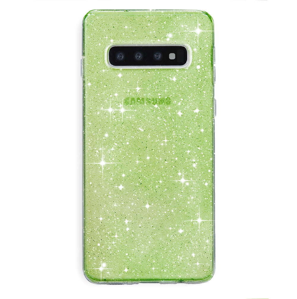 Samsung Galaxy Phone Case with Lime Stardust Design - Trendy Protective Cover for Everyday Use, Travel & Work