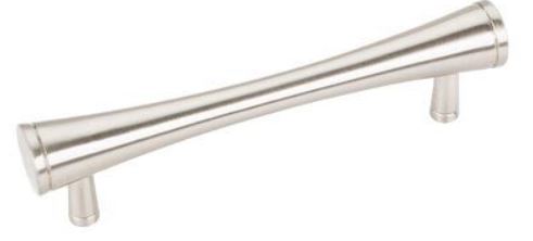 Vintage Brushed Nickel MCM Cabinet Pulls and Knobs - Mid Century Modern Drawer Handles for Kitchen & Bathroom Renovation