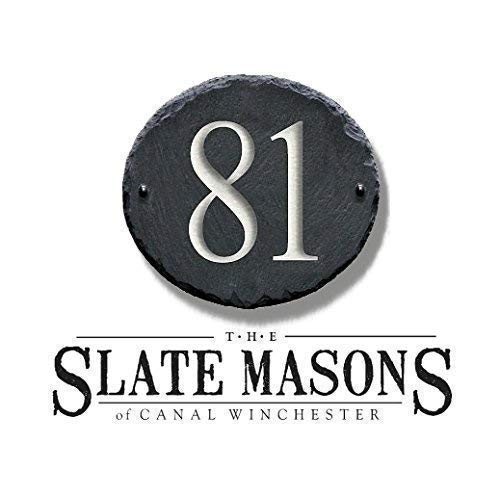 1-2 Digit Carved Slate House Numbers - 8
