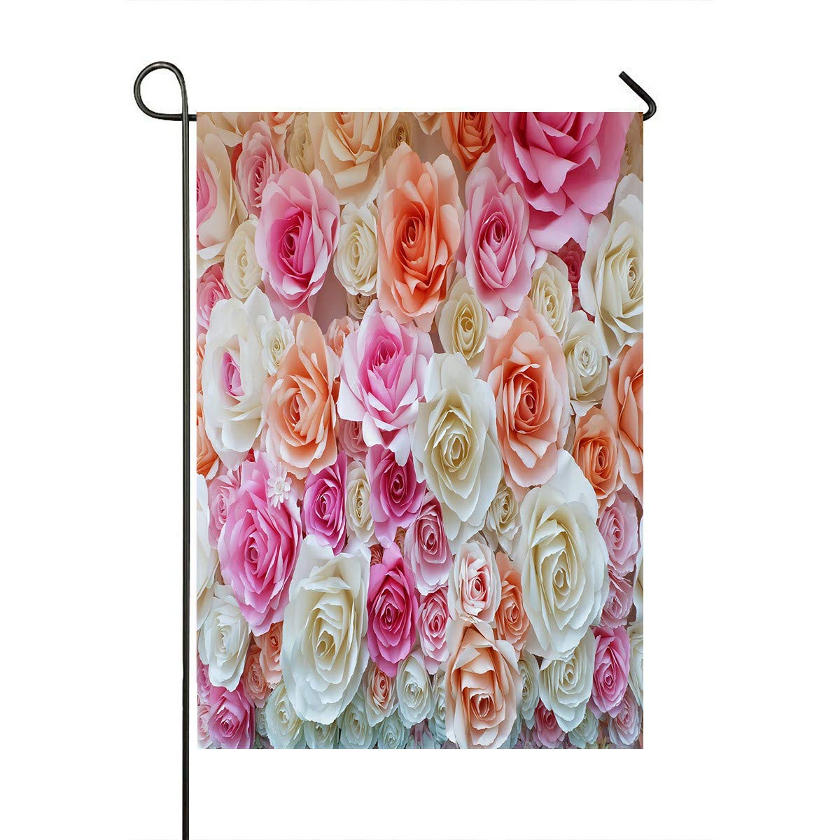 ECZJNT 28x40 Inch Flowers Paper Garden Flag - Outdoor Decorative Flag for Home, Party, Yard & Garden Decor - Perfect for Spring, Summer & Special Occasions