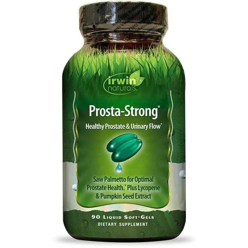 Irwin Naturals Prosta Strong - Premium Prostate Support Supplement for Men with Saw Palmetto & Pumpkin Seed - Promotes Urinary & Bladder Health - Ideal for Active Lifestyles & Aging Men