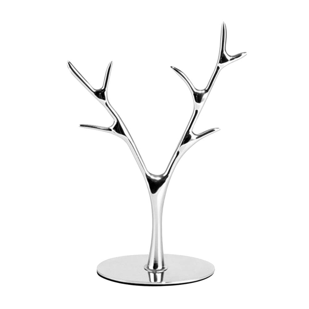 Golden Deer Jewelry Display Stand - Elegant Tabletop Jewelry Organizer for Necklaces, Rings & Earrings - Perfect for Boutique, Home Decor & Gift Shop Display