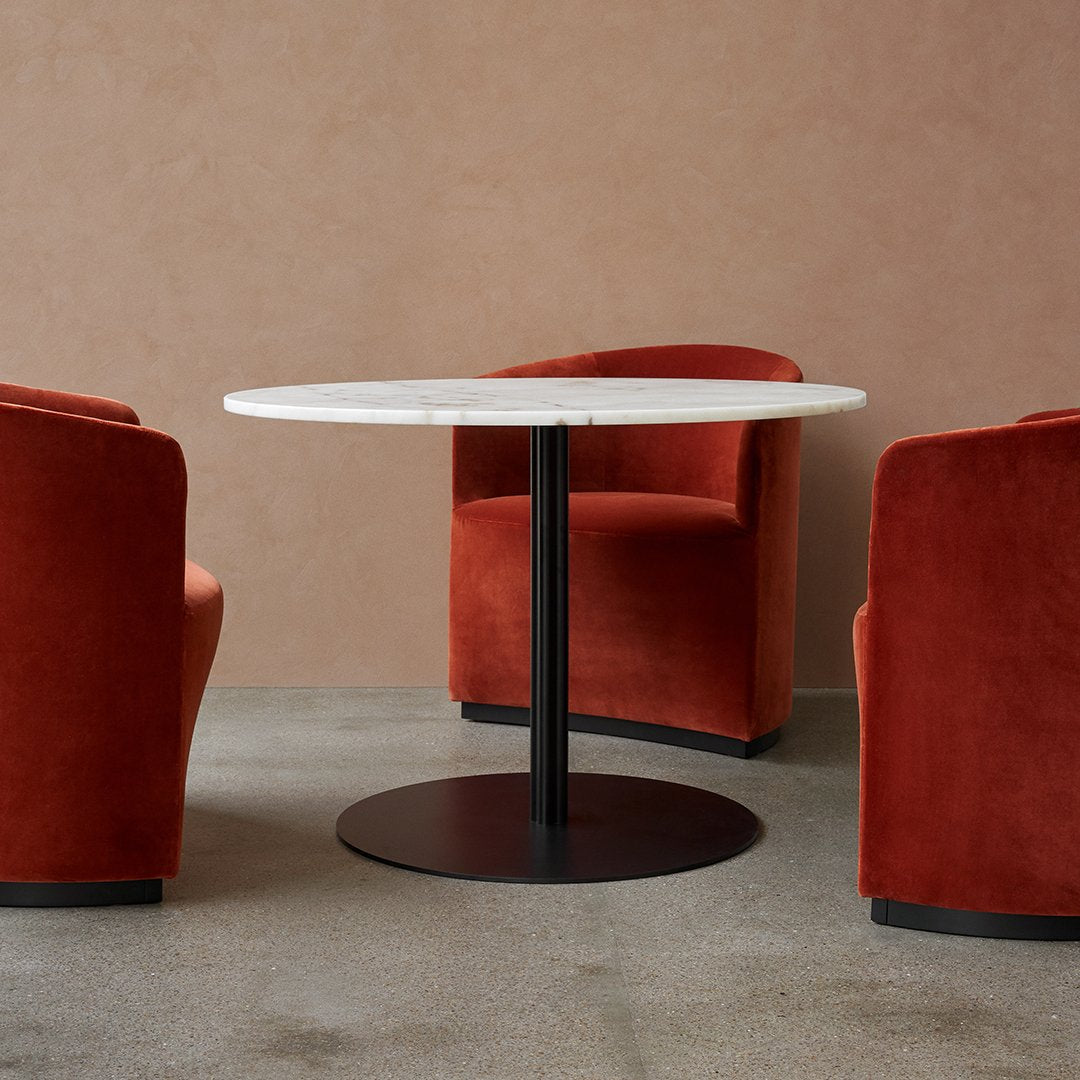 Elegant Harbour Column Round Dining Table - Perfect for Small Spaces, Breakfast Nooks & Cozy Kitchen Settings