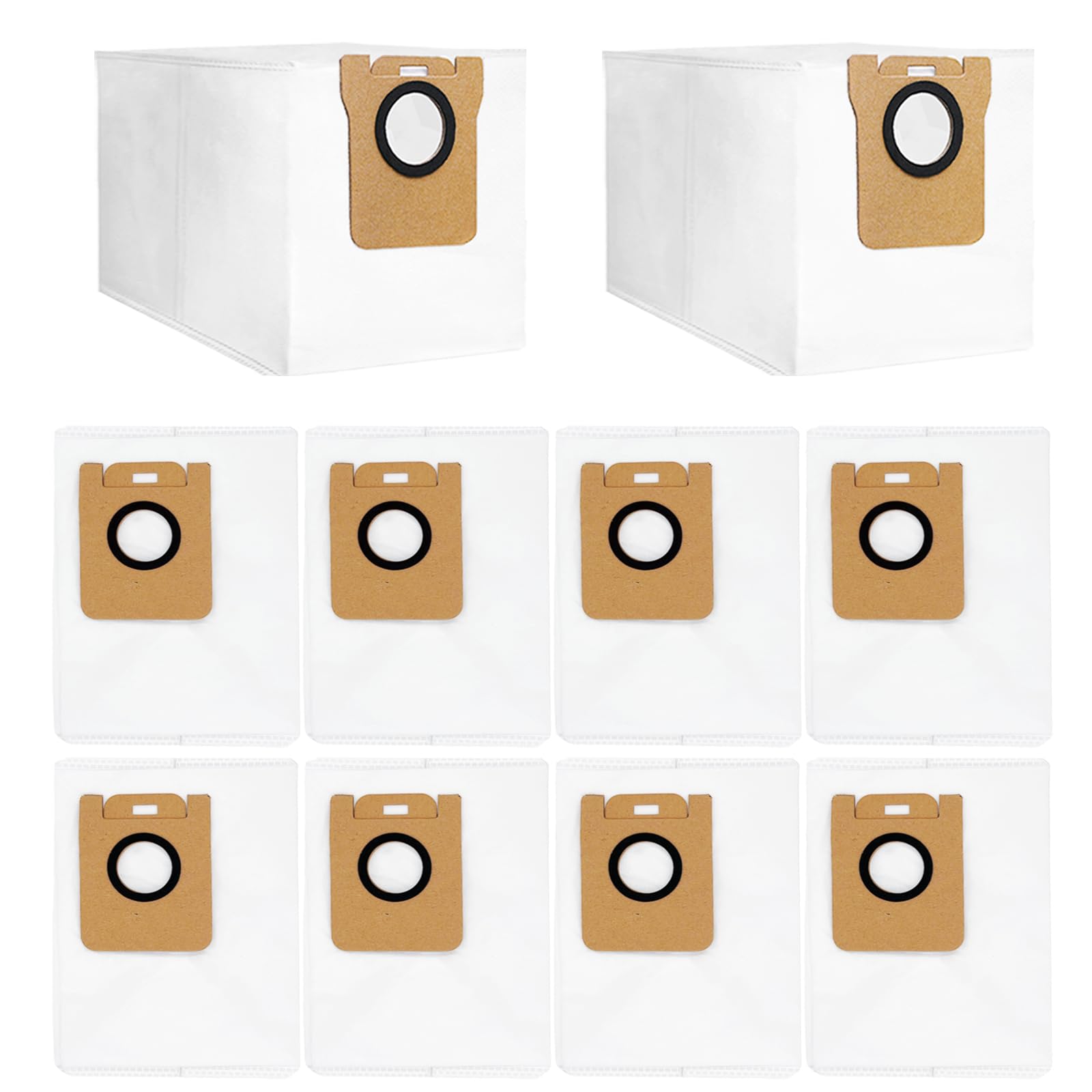 10 Pack 4.0L Dust Bags for Dreame D10 Plus RLS3D Robot Vacuum - Replacement Filters for Home Cleaning