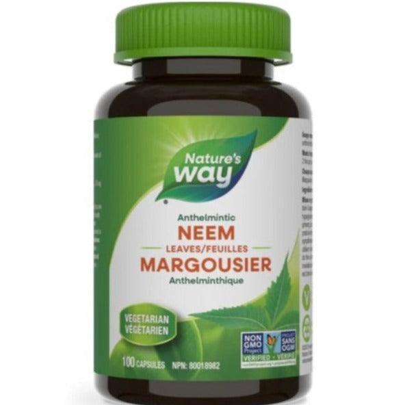 Nature's Way Neem 100 Capsules - Organic Neem Leaf Supplement for Immune Support & Skin Health | Herbal Detox & Cleansing Aid | Supports Healthy Digestion & Liver Function | Perfect for Daily Wellness Routine & Ayurvedic Care