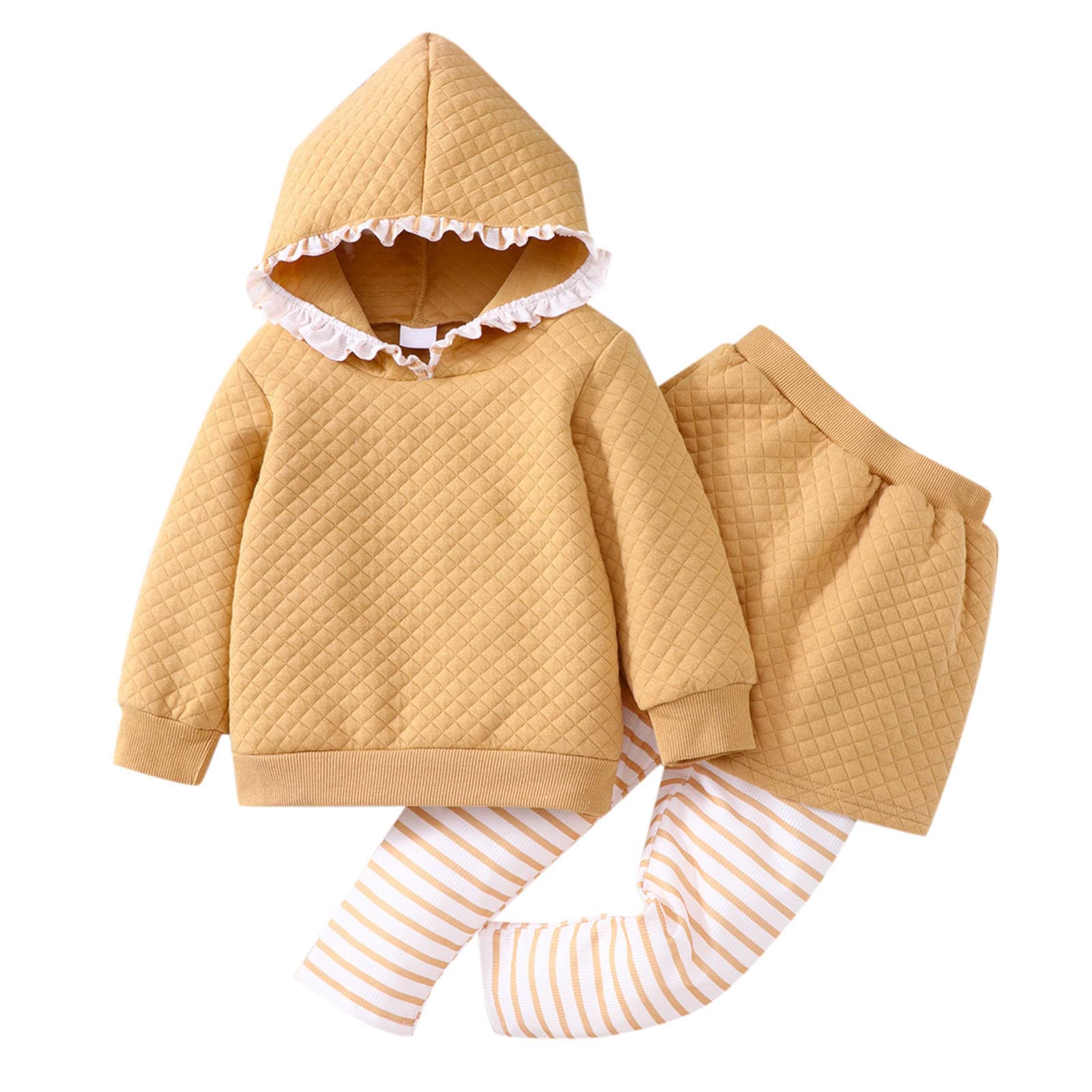 Adorable Baby Girl Clothes Set - Cute Cartoon Long Sleeve Top & Pants Outfit for Autumn/Winter | Warm & Stylish Toddler Outfits for Playtime, Family Photos & Holiday Gatherings