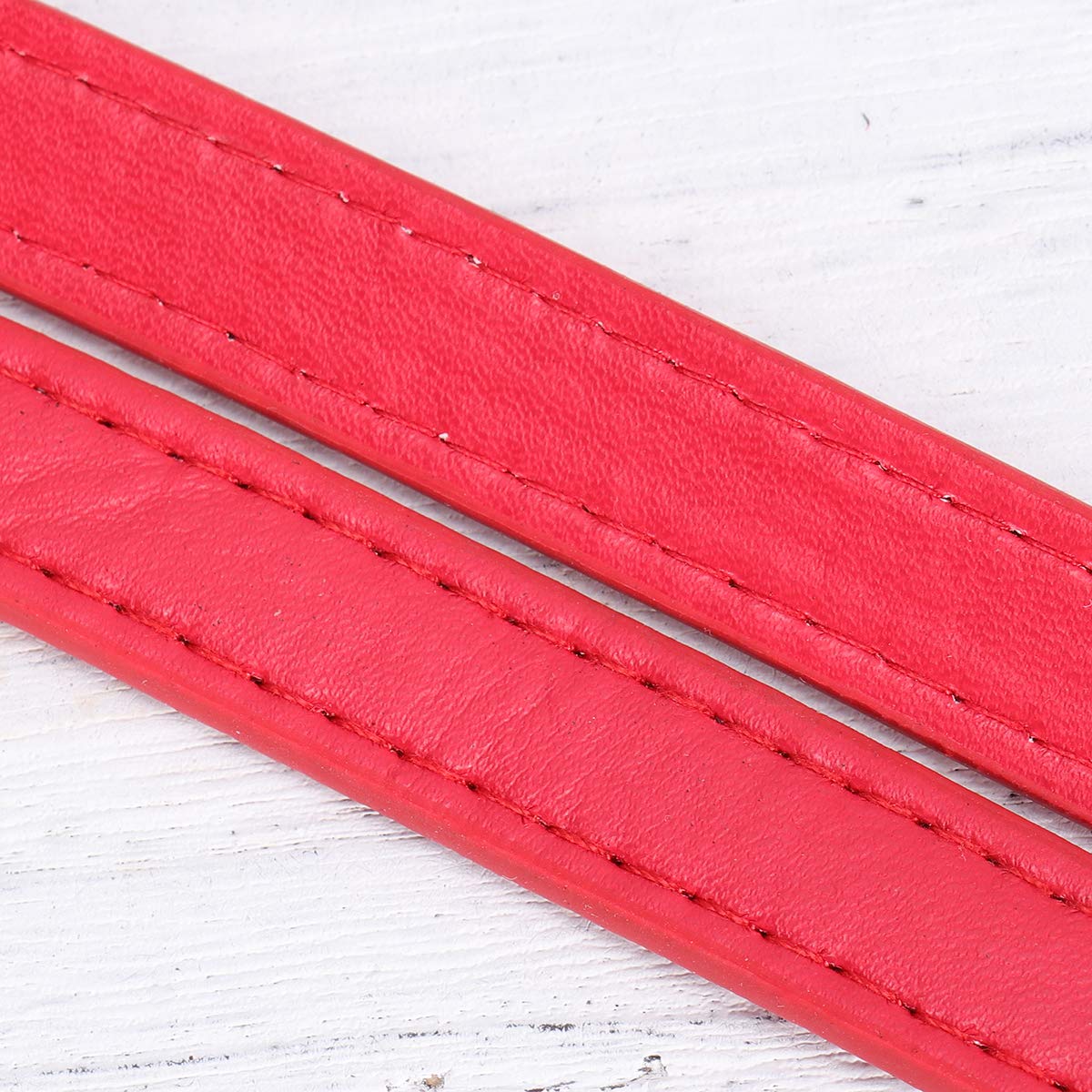 KESYOO 2-Pack Genuine Leather Short Wallet Chain Straps - Replacement Handbag Strap for Crossbody Purse, Shoulder Bag & Tote - Adjustable Bag Handle for Women's Fashion Accessories (Perfect for Everyday Use, Shopping & Travel)