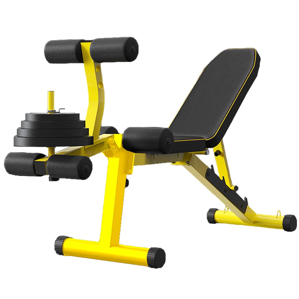 EASY BIG Adjustable Weight Bench with Leg Extension - Multi-Position Strength Training Bench for Dumbbell Exercises, Ab Workouts & Home Gym - Perfect for Full-Body Workouts & Small Spaces