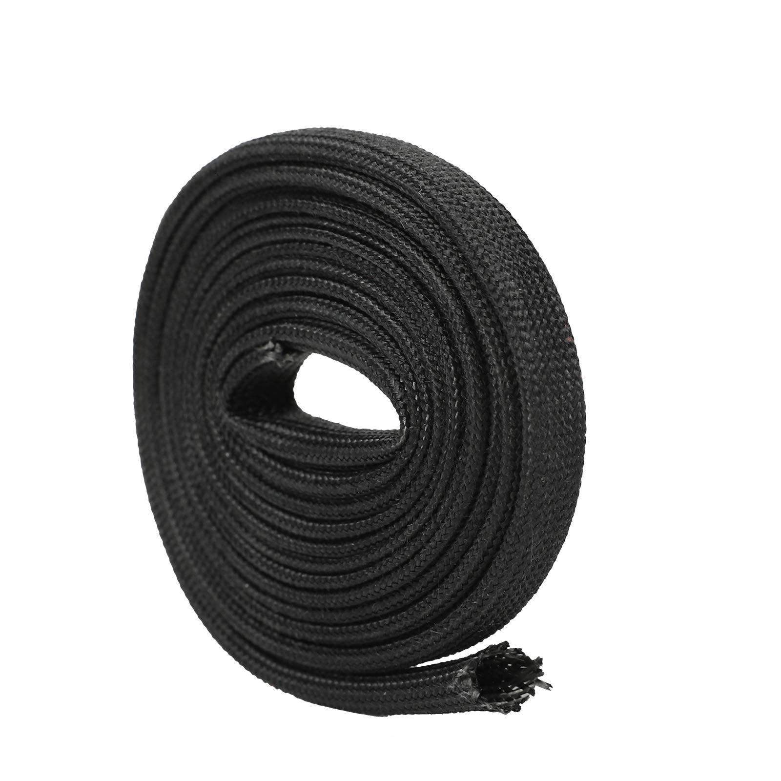 SUPERFASTRACING 5FT Heat Sleeve - Fiberglass Adjustable Heat Shield Sleeve for Car Wires (5 Feet x 6mm/1/4