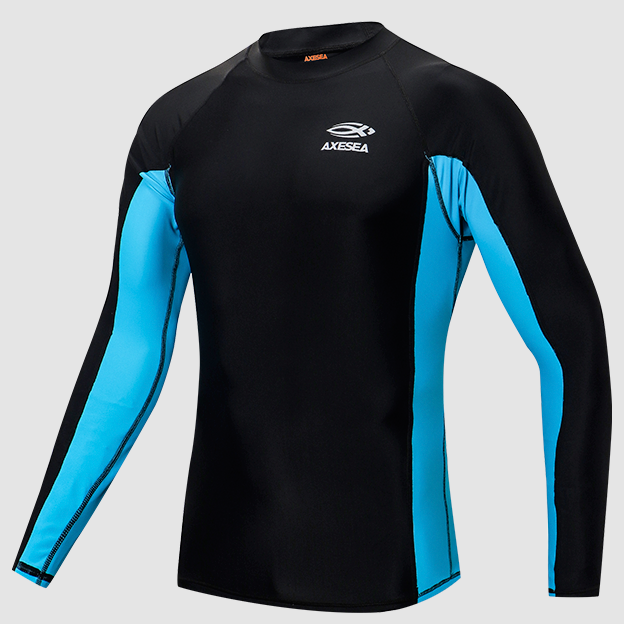 Men's UPF 50+ Long Sleeve Rash Guard Shirt - Sun Protection Swimwear for Surfing, Swimming & Outdoor Activities